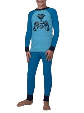Kirkland Boys Blue Video Game Pajama Set 2 Piece Size 4T